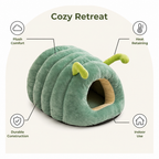 DogBedHouse Plush & Warm Semi-Enclosed Pet Bed (Indoor)