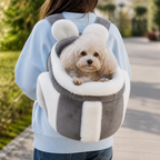 DogBedHouse Plush Winter-Lined Pet Carrier Backpack