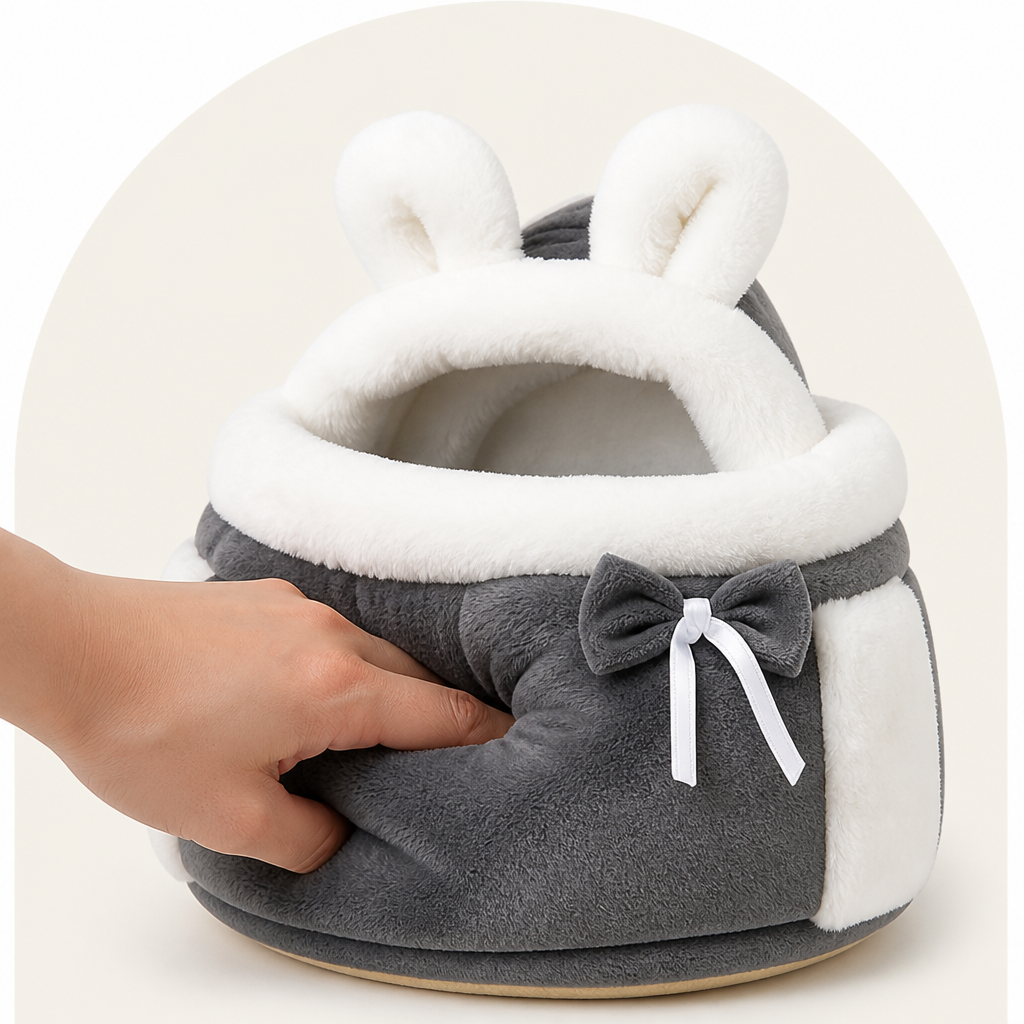 DogBedHouse Plush Winter-Lined Pet Carrier Backpack