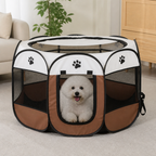 DogBedHouse Pop-Up & Foldable Mesh Pet Tent (Zippered Doors)