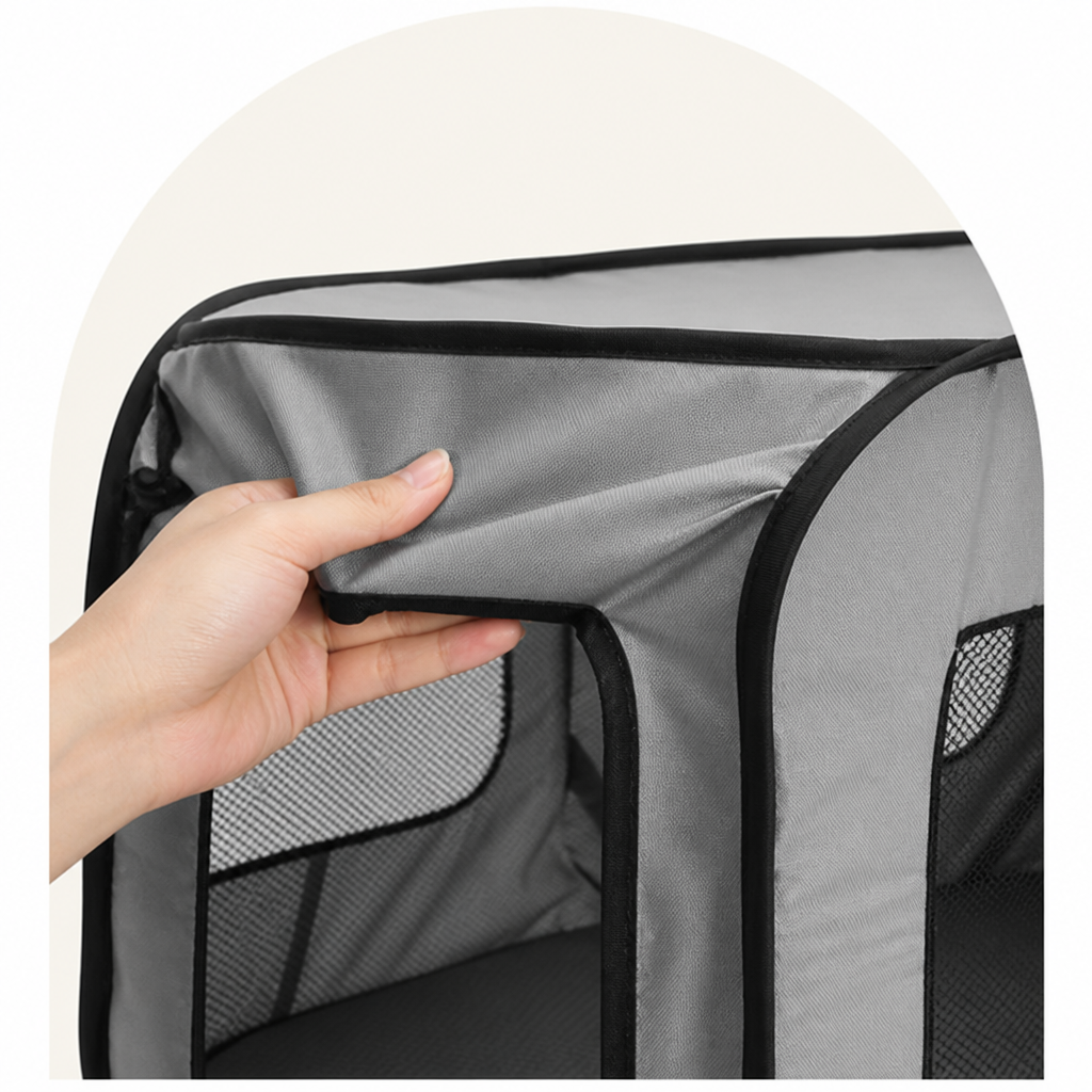 DogBedHouse Pop-Up Foldable Oxford Fabric Travel Crate