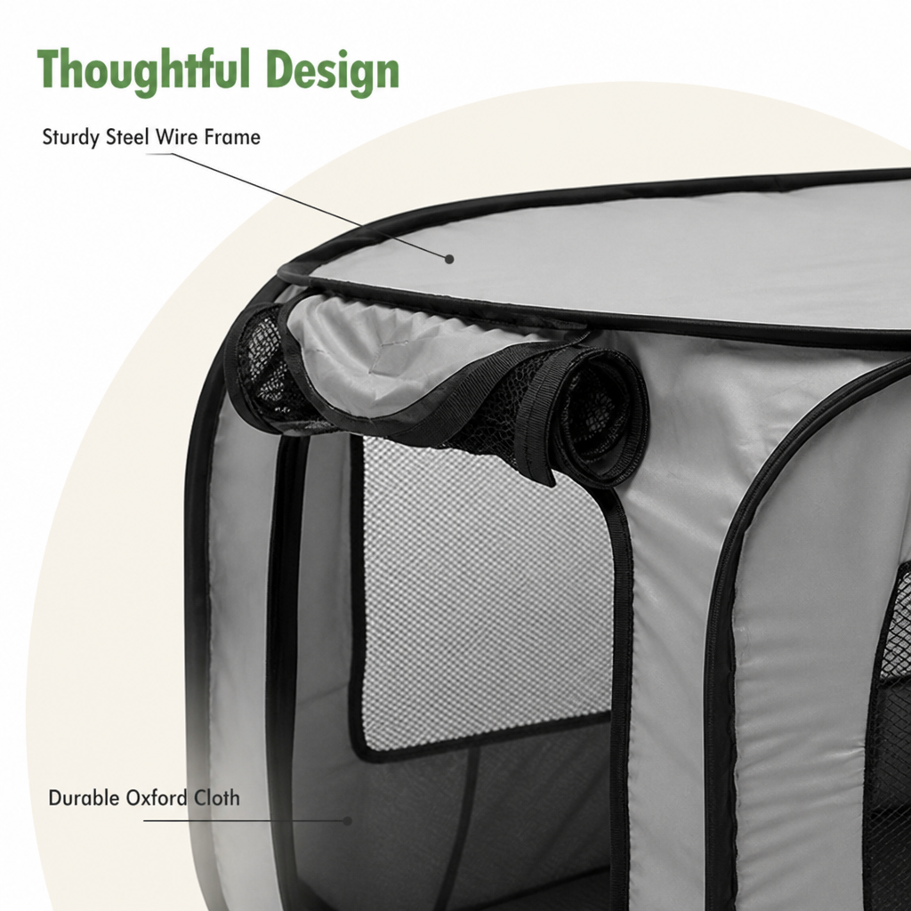 DogBedHouse Pop-Up Foldable Travel Crate