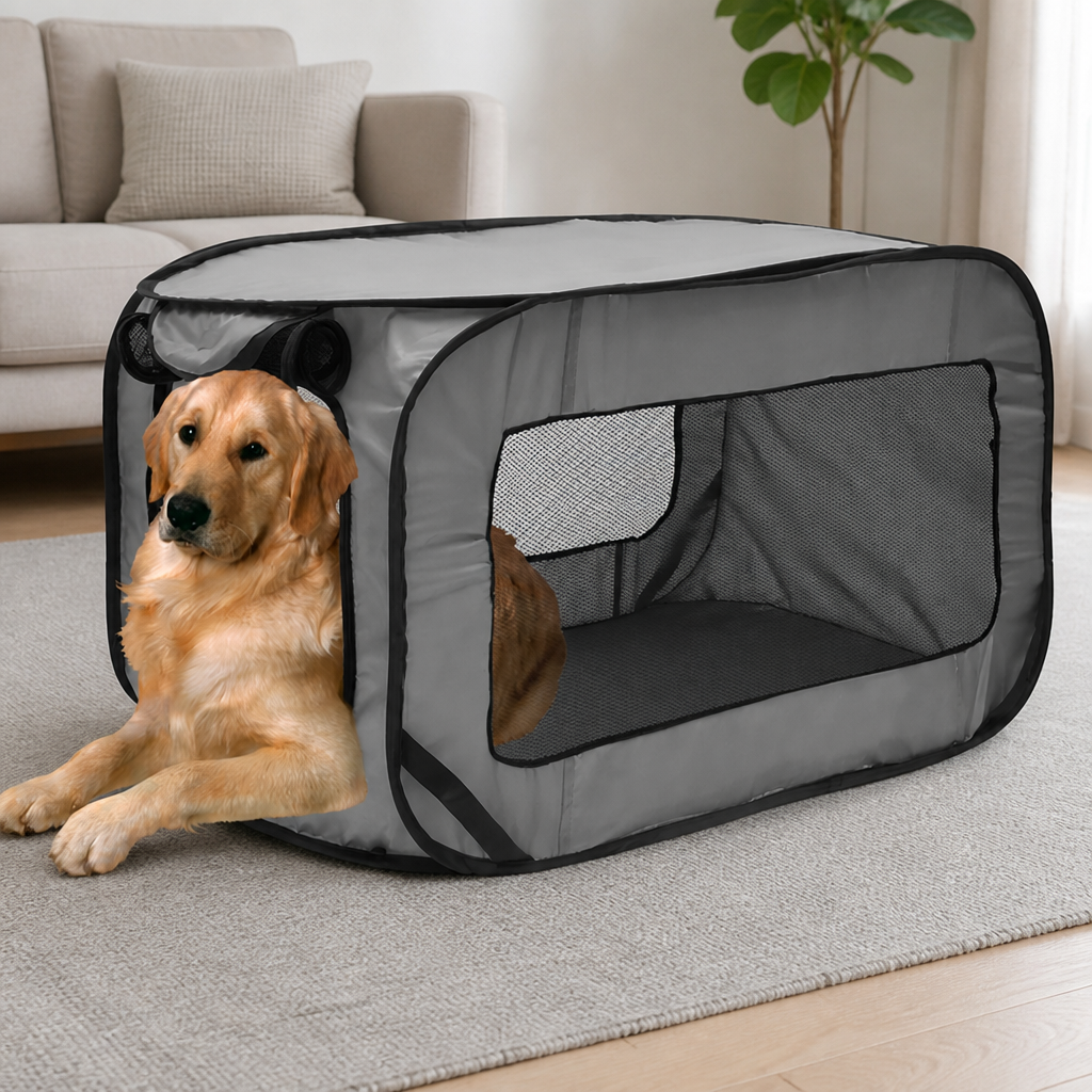 DogBedHouse Pop-Up Foldable Travel Crate