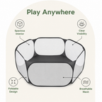 DogBedHouse Pop-Up Transparent Pet Playpen