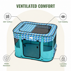 DogBedHouse Portable Foldable Breathable Mesh Pet Playpen