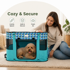 DogBedHouse Portable Foldable Breathable Mesh Pet Playpen