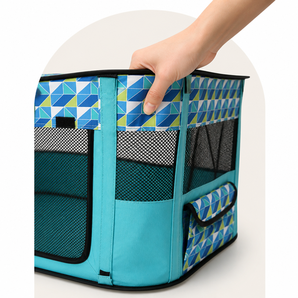 DogBedHouse Portable Foldable Breathable Mesh Pet Playpen