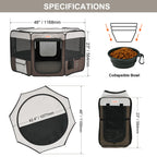 DogBedHouse Portable Foldable Breathable Mesh Pet Playpen