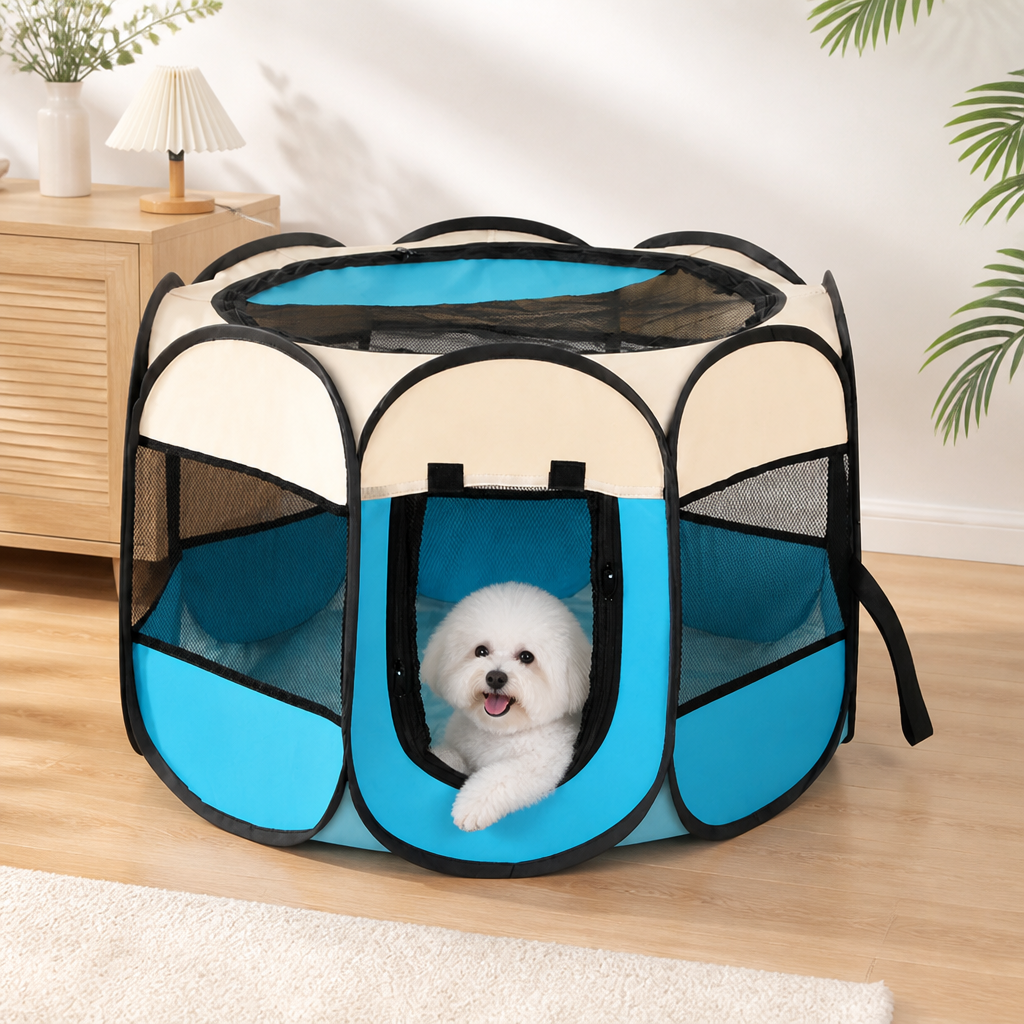 DogBedHouse Portable Foldable Oxford Cloth Pet Playpen