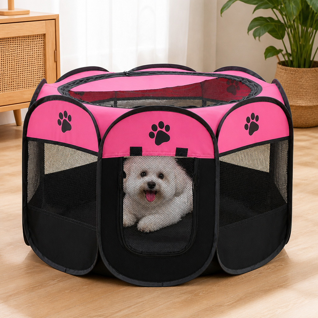 DogBedHouse Portable Foldable Oxford Cloth Pet Playpen