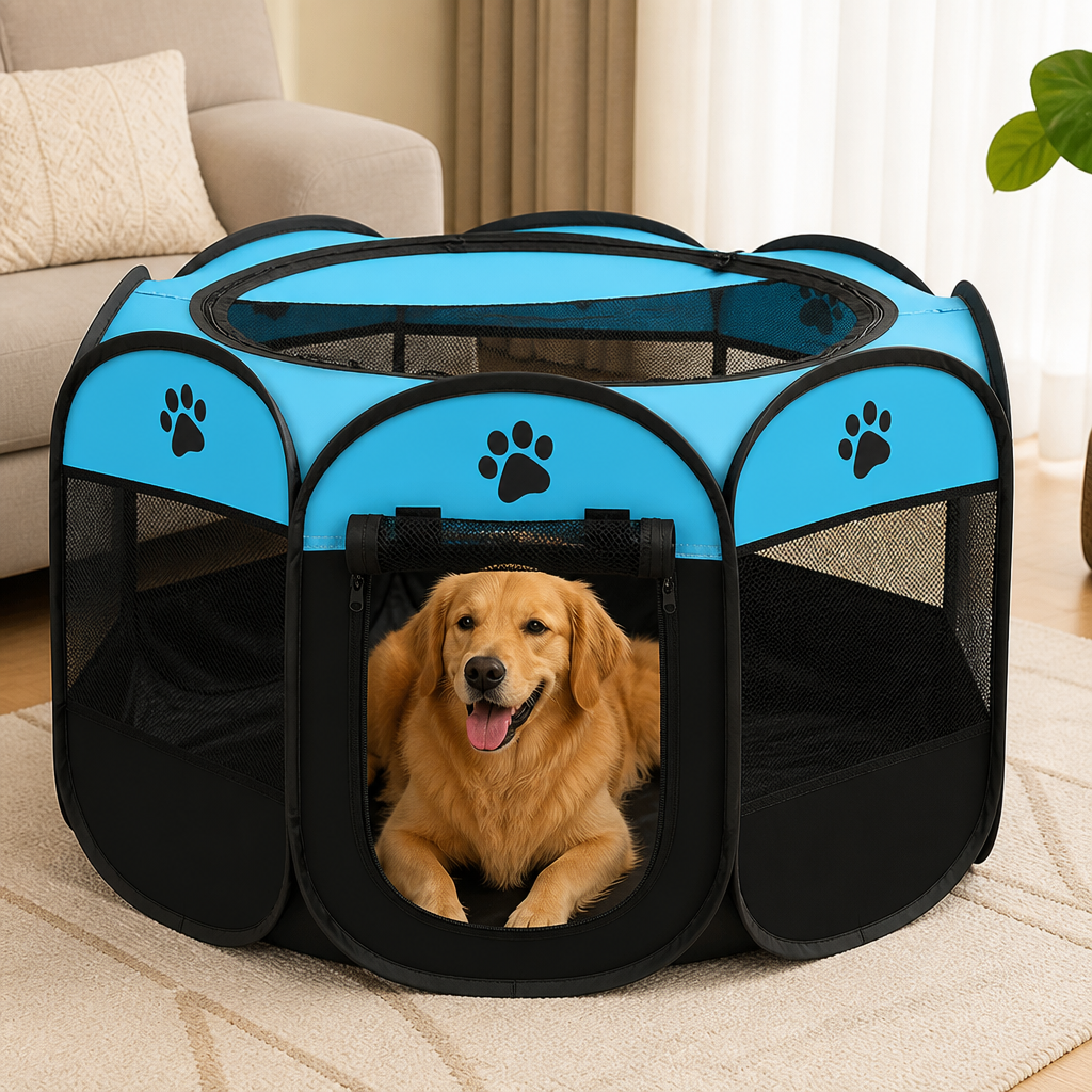 DogBedHouse Portable Foldable Oxford Cloth Pet Playpen