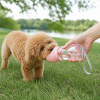 DogBedHouse Portable Food-Grade Pet Water Bottle (Lanyard)