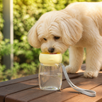 DogBedHouse Portable Food-Grade Pet Water Bottle (Lanyard)