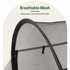 DogBedHouse Portable Pop-Up Breathable Mesh Pet Tent (With Storage Bag)
