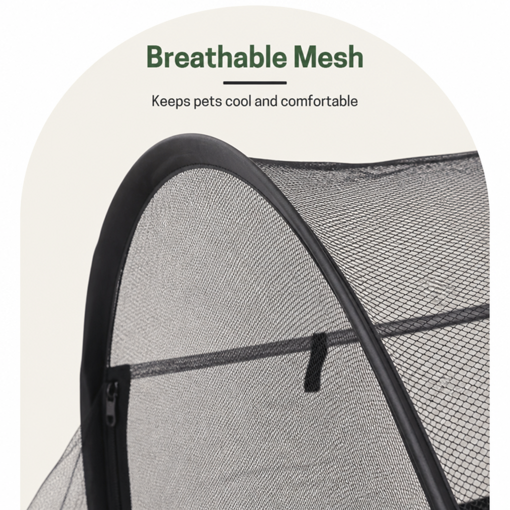 DogBedHouse Portable Pop-Up Breathable Mesh Pet Tent (With Storage Bag)