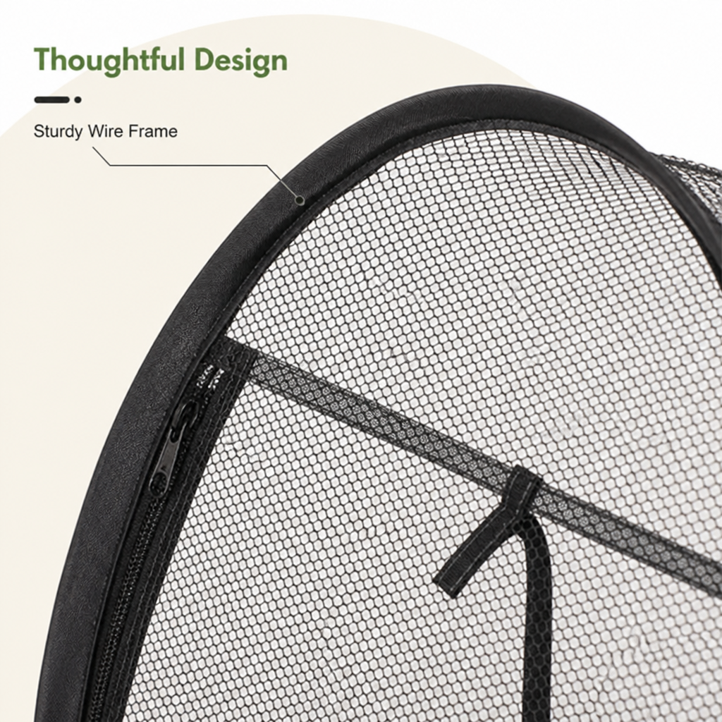 DogBedHouse Portable Pop-Up Breathable Mesh Pet Tent (With Storage Bag)