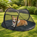 DogBedHouse Portable Pop-Up Breathable Mesh Pet Tent (With Storage Bag)