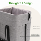 DogBedHouse Portable Waterproof & Washable Car Booster Seat (Removable Pad)