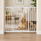 DogBedHouse Pressure-Mount Auto-Close Steel Baby & Pet Gate