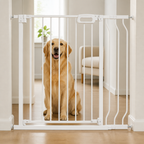 DogBedHouse Pressure-Mount Auto-Close Steel Baby & Pet Gate