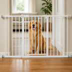DogBedHouse Pressure-Mount Auto-Close Steel Baby & Pet Gate