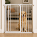 DogBedHouse Pressure-Mount Auto-Close Steel Baby & Pet Gate