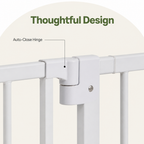 DogBedHouse Pressure-Mount Auto-Close Steel Baby & Pet Gate