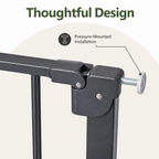 DogBedHouse Pressure-Mounted Auto-Close & Double Lock Pet Gate