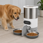DogBedHouse Programmable Portion Control Automatic Pet Feeder (Removable Stainless Steel Bowl)