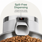 DogBedHouse Programmable Portion Control Automatic Pet Feeder (Removable Stainless Steel Bowl)
