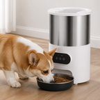 DogBedHouse Programmable Portion Control Automatic Pet Feeder (Removable Stainless Steel Bowl)