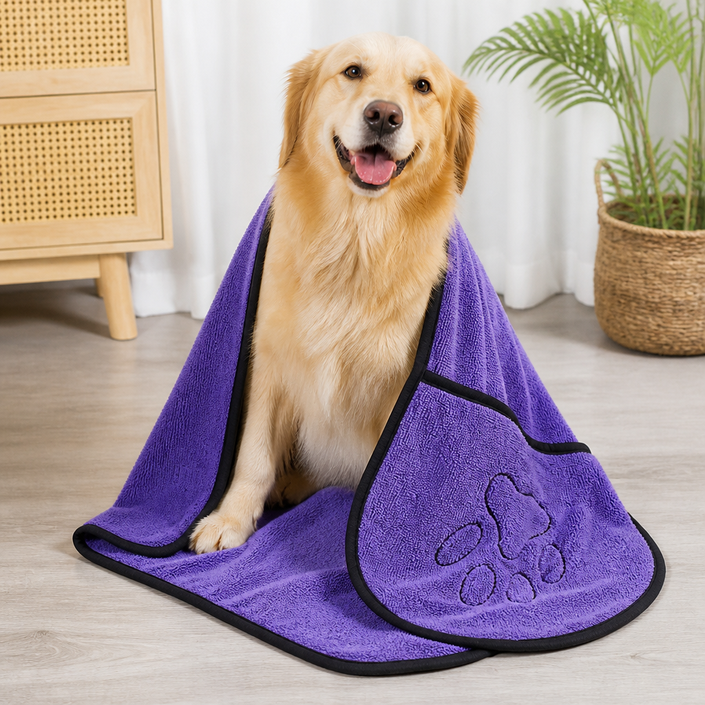 DogBedHouse Quick-Dry & Absorbent Pet Towel (23 x 65 cm)