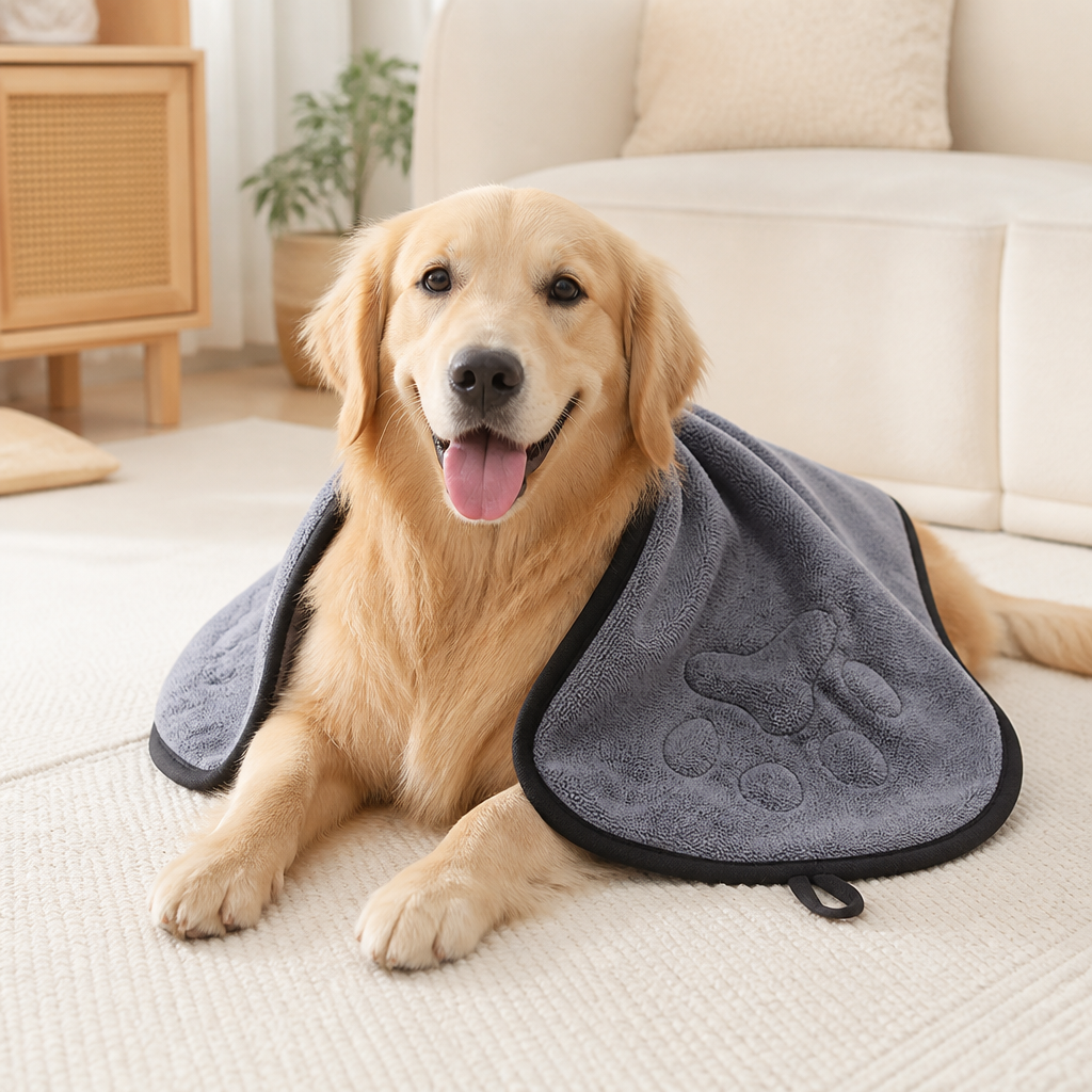 DogBedHouse Quick-Dry & Absorbent Pet Towel (23 x 65 cm)
