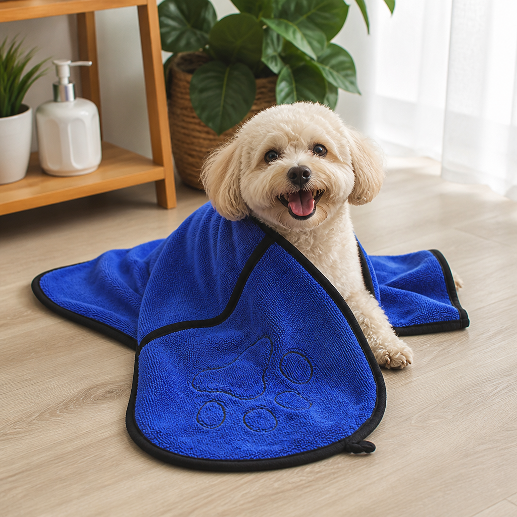 DogBedHouse Quick-Dry & Absorbent Pet Towel (23 x 65 cm)