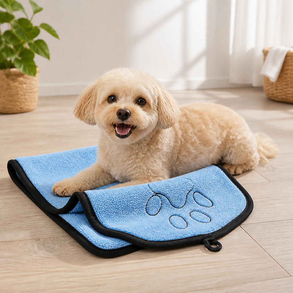DogBedHouse Quick-Dry & Absorbent Pet Towel (23 x 65 cm)