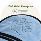 DogBedHouse Quick-Dry & Absorbent Pet Towel (23 x 65 cm)