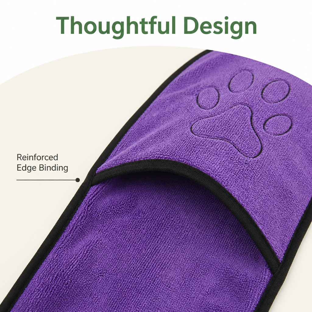 DogBedHouse Quick-Dry & Absorbent Pet Towel (23 x 65 cm)