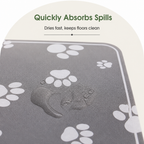 DogBedHouse Quick-Dry Diatomite & Non-Slip Feeding Mat