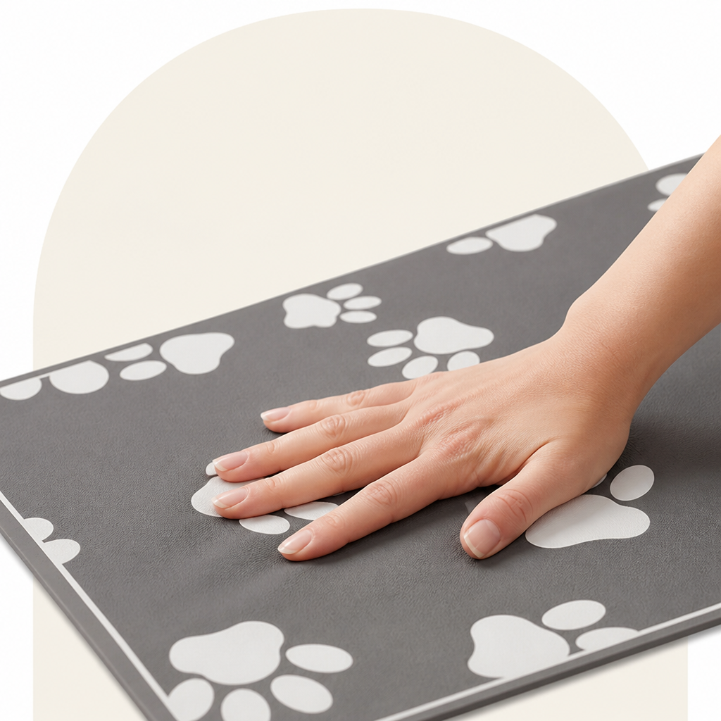 DogBedHouse Quick-Dry Diatomite & Non-Slip Feeding Mat