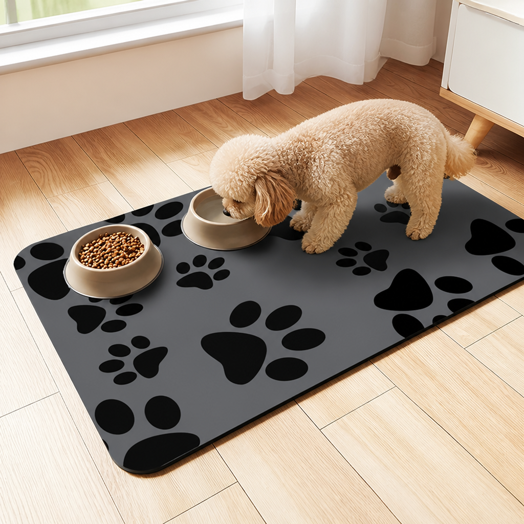 DogBedHouse Quick-Dry Diatomite & Non-Slip Feeding Mat