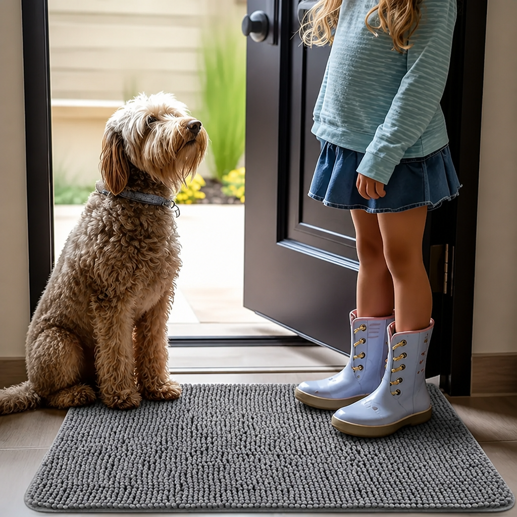 DogBedHouse Quick-Dry Microfiber Absorbent & Non-Slip Dog Mat