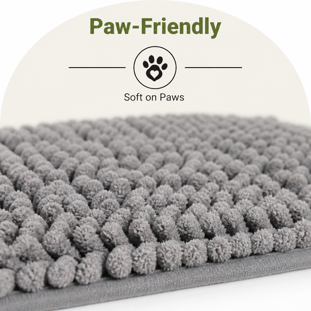 DogBedHouse Quick-Dry Microfiber Absorbent & Non-Slip Dog Mat