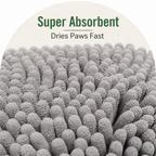 DogBedHouse Quick-Dry Microfiber & Non-Slip Dog Door Mat