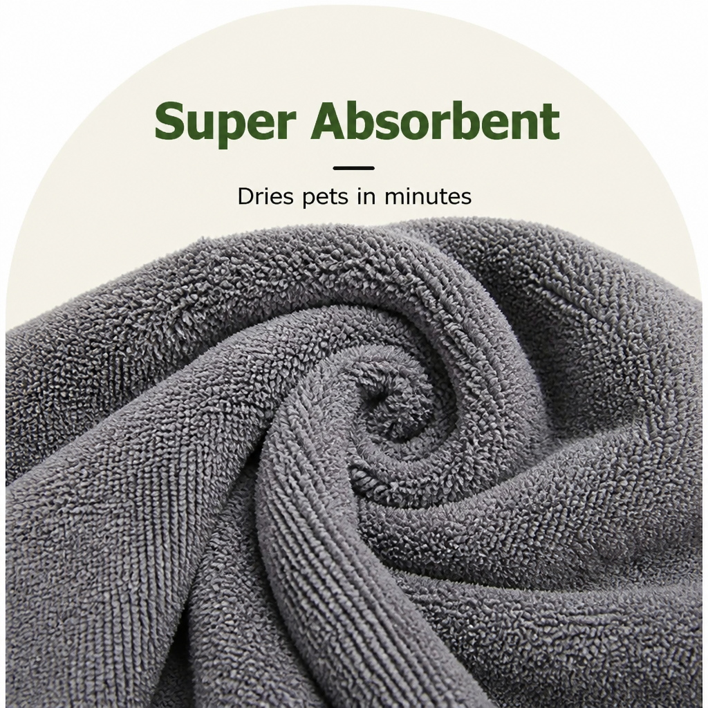 DogBedHouse Quick-Dry & Super Absorbent Pet Towel