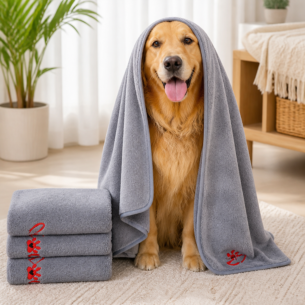 DogBedHouse Quick-Drying & Highly Absorbent Pet Towel