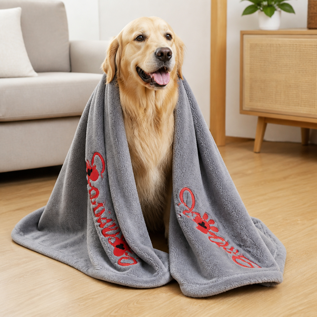 DogBedHouse Quick-Drying & Highly Absorbent Pet Towel