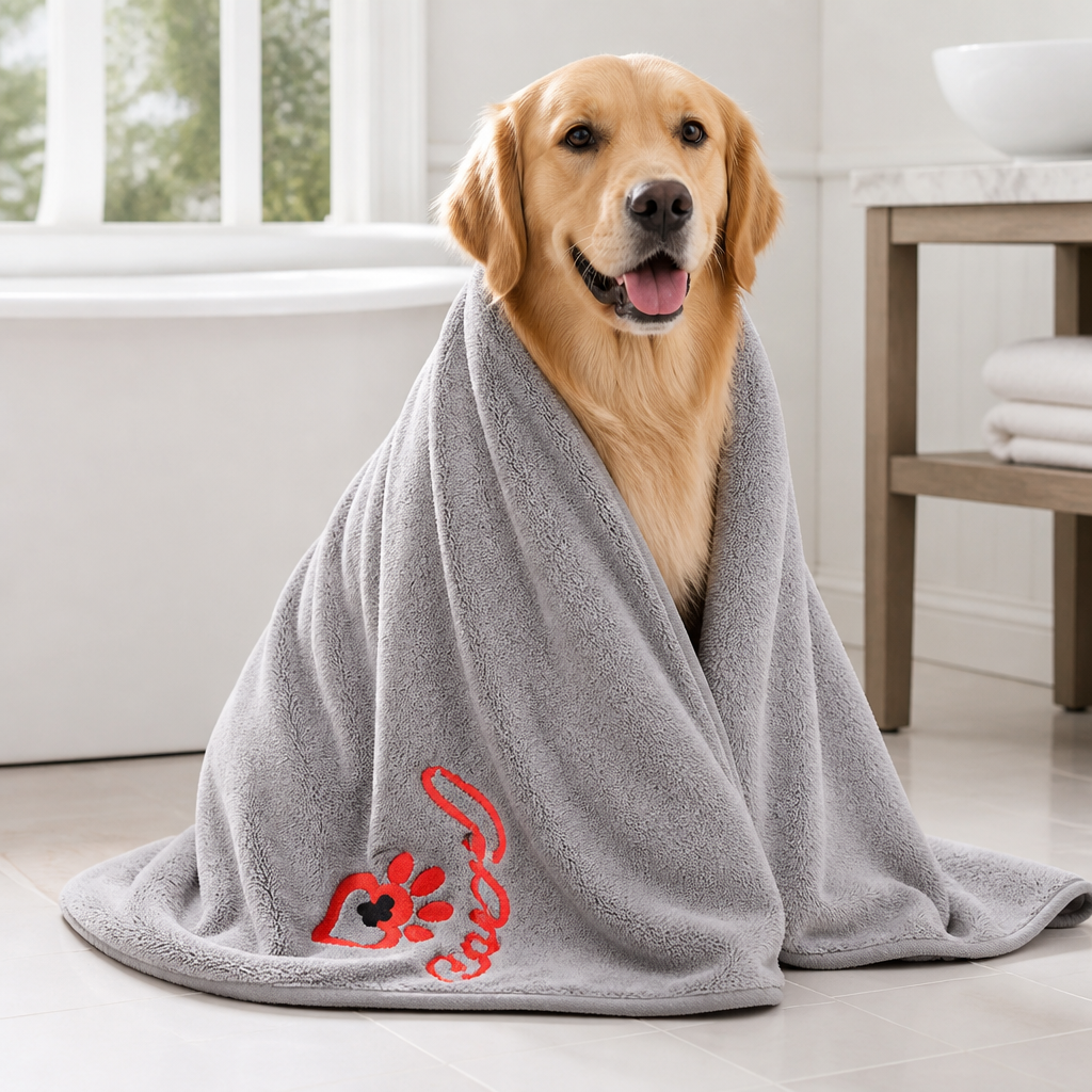 DogBedHouse Quick-Drying & Highly Absorbent Pet Towel
