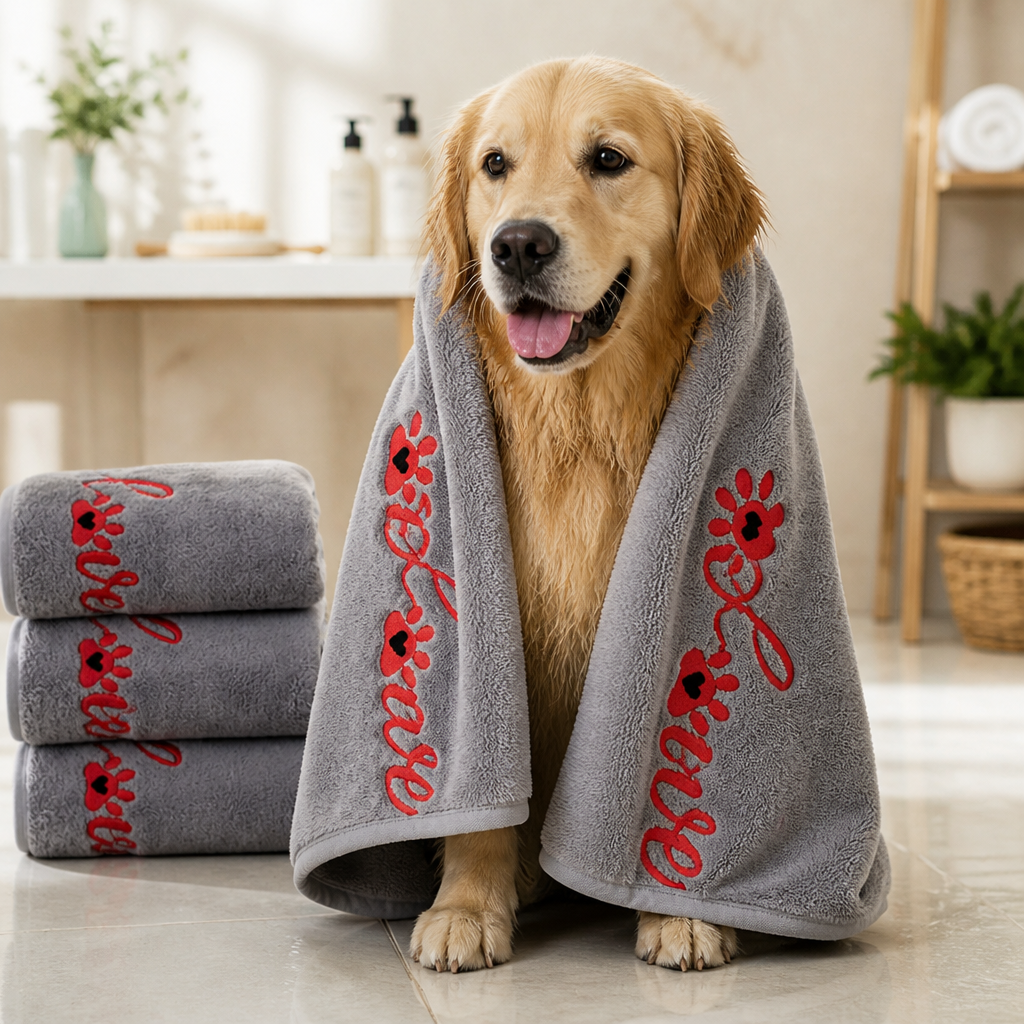 DogBedHouse Quick-Drying & Highly Absorbent Pet Towel