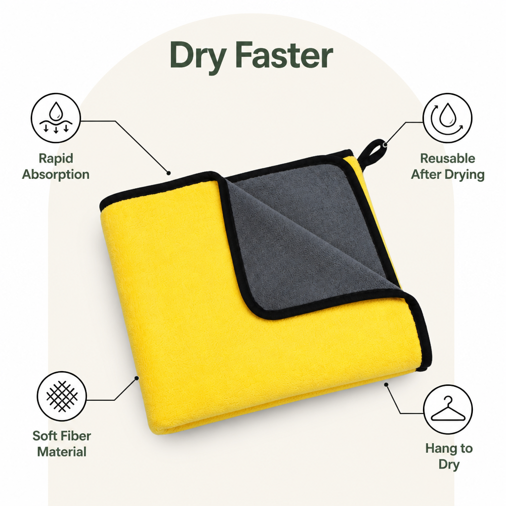 DogBedHouse Quick-Drying & Ultra-Absorbent Pet Towel (Multiple Sizes)