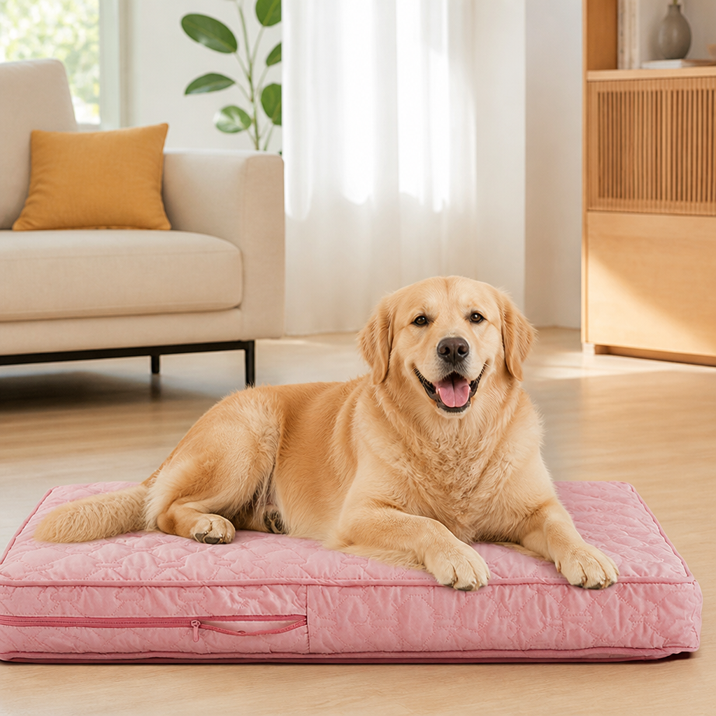 DogBedHouse Quilted Brushed Waterproof & Anti-Slip Dog Bed Cover